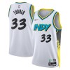 Indiana Pacers Myles Turner Nike 2024-25 City Edition Valkoinen Pelipaidat Swingman - Miesten